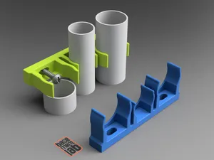 Pipe Clip Three Way Pipe-to-Pipe Clip -Ø25/20/25mm