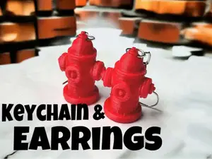 fire hydrant earrings