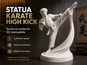 Karate High Kick Statue – Supporti Minimi