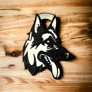 German Shepherd Dog Medal Keychain
