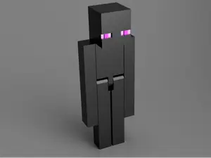 Minecraft Enderman with moving arms and legs