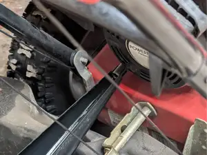 clamp on oil drain snowblower