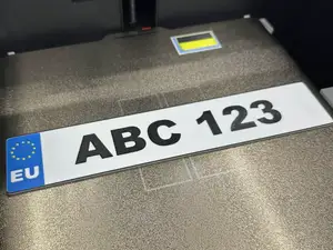 Registration licence plate