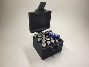 AAA battery box container print in place