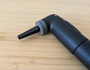 Tire air pump adapter for rubber balls