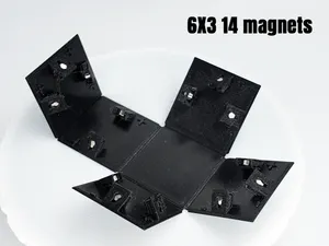 Foldable magnet cube