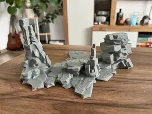Desert Rocks terrain for tabletop wargames