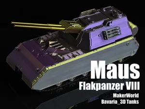 FlakMaus Twin-Barrel Anti-Aircraft Gun 1/35 Scale