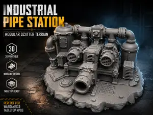 Industrielle Rohrstation Modulares Scatter Terrain