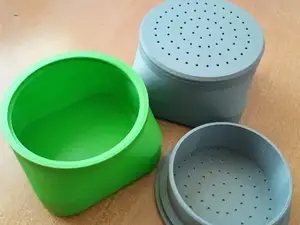 Worm box with thread, fishing