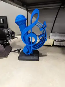 Music Trophy with Mic