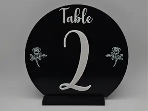 Wedding table numbers (round)