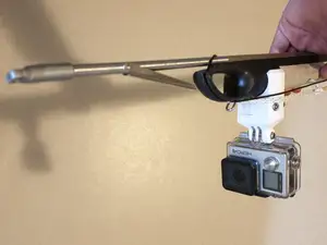 Heavy-duty GoPro speargun camera mount