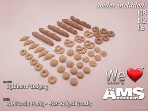 WLM - XL Foods - 48x Baked Goods Models