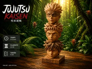 Goyo Yuji Megumi Wooden Totem Jujutsu kaisen