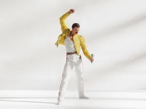 Freddie Mercury Queen Figure Live Aid Pose
