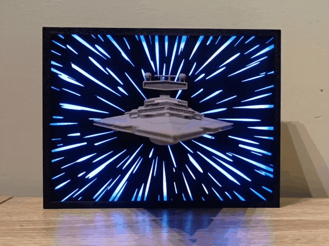 Star Wars Star Destroyer with LED Hyperspace 