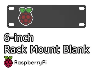 6-inch Rack Mount Blank 1U RPi