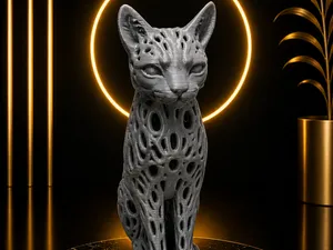 Chat sphynx ajoure design