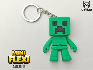 Mr Creeper Mini Flexi Keychain - no ams