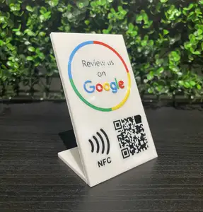 STAND QRCODE/NFC CARD GOOGLE REVIEWS EDITABLE