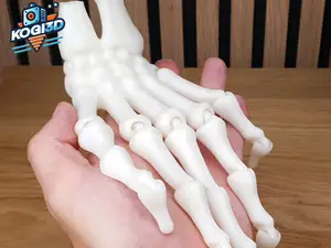 Print in Place Fully Articulated Skeleton Hand