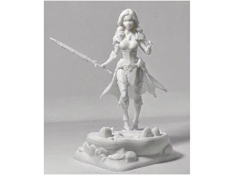 Female Battle Mage Sorceress Fighter