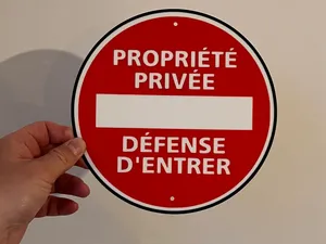 panneau de porte - Défense d entrer