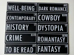 Book Shelf Street Signs