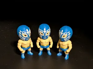 El Libre - Luchador Wrestler Keychain & Figurine