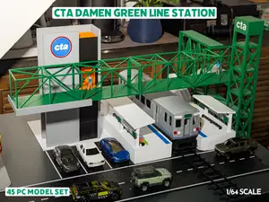 CTA Damen Green Line Station - 1:64 Scale Diorama