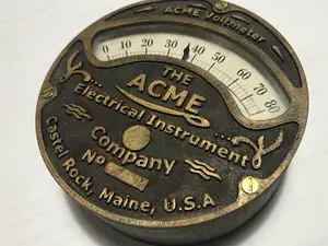 Steampunk ACME Voltmeter