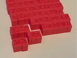 Ukrainian Alphabet Letter Stamps for Pottery, Clay