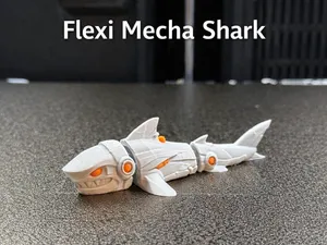 Flexi Mecha Shark – Articulated Print in Place