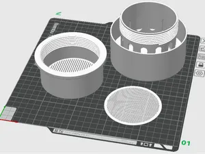 Refillable carbon filter for infiltration