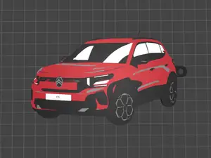 Citroen C3 New Model Keychain