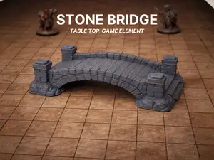Rundbogen Steinbrücke für Tabletop-Kriegsspiele