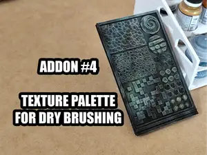 Dry Brush Palette- addon to my Paint Stand