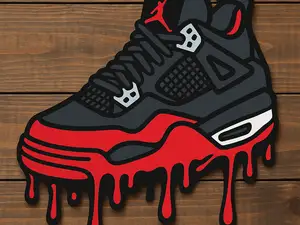 Melting Jordan 4 Wallart
