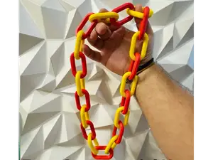 Large Fan Chain Necklace