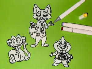 Zootopia Zoomania Ausmalbilder Part 1