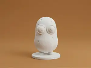 Weird Potato Creature with Big Eyes