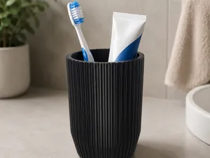 Ribbed Cup | 3D Printable Cup with Grip Texture