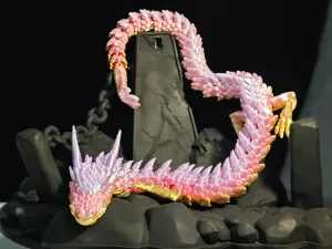 一体打印铰链可动魔龙