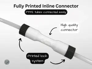 Fully Printed PTFE Inline Connector