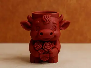 Blumenkuh-Toepfchen der Herzensdeko
