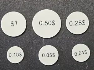 Monedas tamaño real dollar