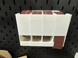 Sandpaper Role Holder with IKEA SKADIS Mounts