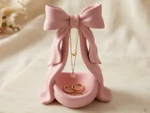 Coquette Bow Jewelry Stand & Trinket Dish