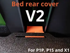 P1 / X1 series - Bed rear axis cover V2